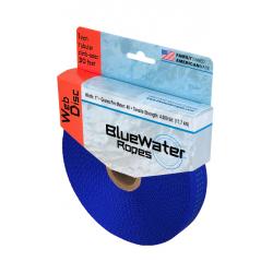 BlueWater PreCut Tubular Climb-Spec Webbing 1" x 30ft. - Royal Blue