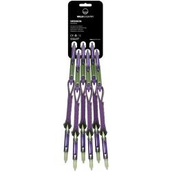 Wild Country Session Quickdraw 6 Pack - Purple/Green 12cm