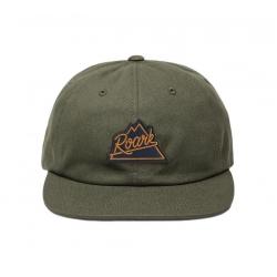 Roark Peaking Snapback Hat - Olive