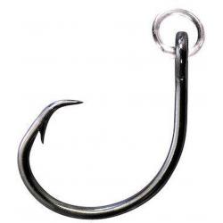 Mustad Fishing Hook Ringed Demon Offset Circle&comma; 3X Strong