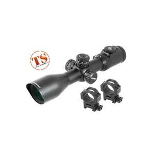 Leapers UTG Accushot SWAT 4-16x44 AO Scope, Illuminated Mil-Dot Reticle, 1/4 MOA, 30mm Tube