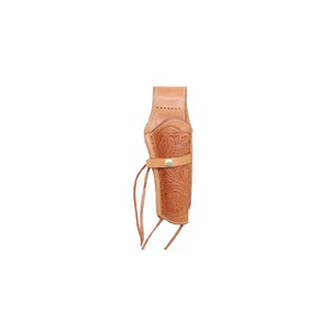 Western Justice 6" Leather Holster, Natural, Right Hand