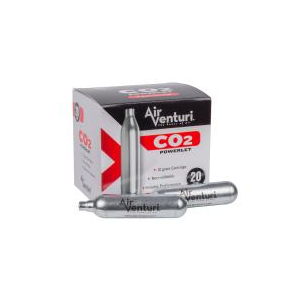 Air Venturi 12 Gram CO2 Cartridges, 20 Pack (*)