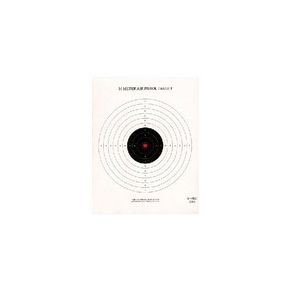 National Target Single 10m Air Pistol Target, Red Center 100 ct