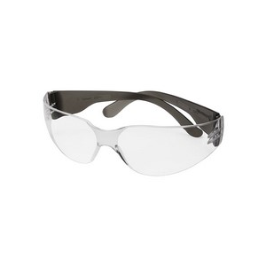 Crosman Safety Glasses, Clear Lenses, Gray Temples