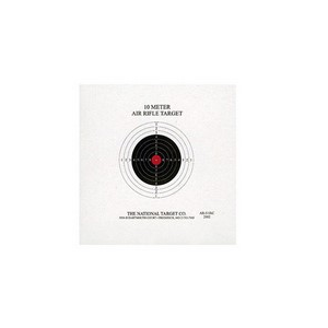 National Target Single 10m Air Rifle Target, Red Center 100 ct
