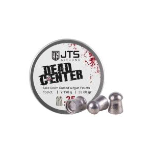 JTS Dead Center Precision Domed Pellets Blister Pack .25 cal, 33.80gr - 150ct 0.25