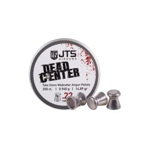 JTS Dead Center Precision Wadcutter Pellets Blister Pack .22 cal, 14.89gr - 250ct 0.22