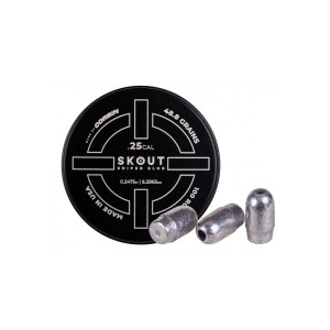 Skout Airguns Sniper Hollowpoint Slug, .25 cal, 48.8gr - 100ct 0.25