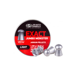JSB Exact Jumbo Monster Light .22 Cal, 20.83gr - 200ct 0.22