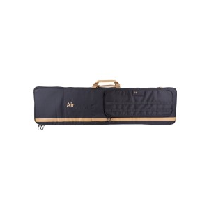 Air Venturi Square Rifle Bag, Zippered Pocket, Black/Tan