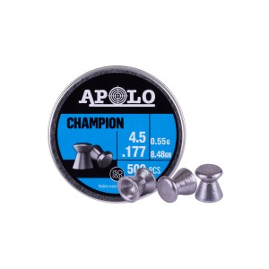 Apolo Champion .177 Cal, 8.45gr - 500ct 0.177