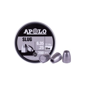 Apolo Slug .25 Cal, 33gr - 200ct 0.25