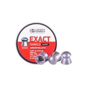 JSB Match Diabolo Exact Short .177 Cal, 8.44 gr - 500 ct 0.177