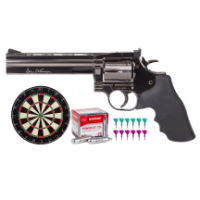 Dan Wesson 715 6", Essentials Darts Combo, Steel Grey 0.177