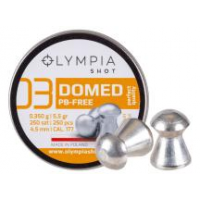 Olympia Shot Pellets, .177cal, 5.5gr, Domed, Lead-Free - 250ct 0.177