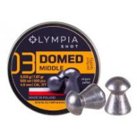 Olympia Shot Domed Pellets, .177cal, 7.87gr, Roundnose - 500ct 0.177