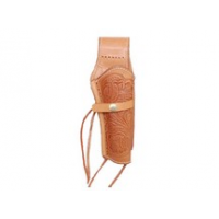 Western Justice 6" Leather Holster, Natural, Right Hand