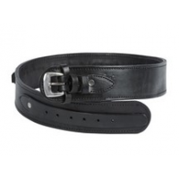 Western Justice Leather Gun Belt, 30-34" Waist, Black