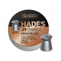 JSB Match Diabolo Hades .25 Cal, 26.54gr - 150 ct 0.25