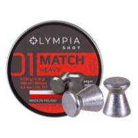 Olympia Shot Match Pellets, .177cal, Heavy, 8.26gr, Wadcutter - 500ct 0.177