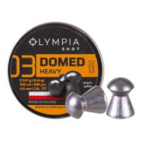 Olympia Shot Domed Pellets, .177cal, Heavy, 8.44gr - 500ct 0.177