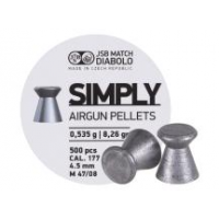 JSB Simply Pellets Wadcutter .177, 8.26gr - 500ct 0.177