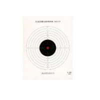 National Target Single 10m Air Pistol Target, Red Center 100 ct