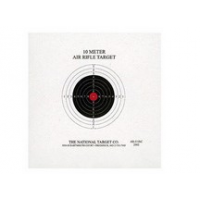 National Target Single 10m Air Rifle Target, Red Center 100 ct