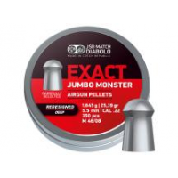 JSB Redesigned Match Diabolo Exact Jumbo Monster, Deep Skirt, .22 Cal, 25.39gr - 350ct 0.22