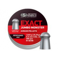 JSB Redesigned Match Diabolo Exact Jumbo Monster, Deep Skirt, .22 Cal, 25.39gr - 200ct 0.22