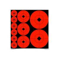 Birchwood Casey Assorted Bullseye Target Spots, Orange