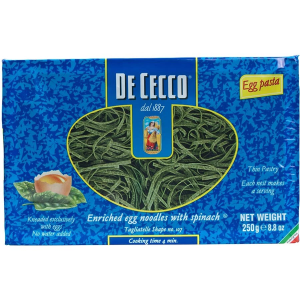 De Cecco De Cecco Pasta - Spinach Fettuccine Nests - Enriched Egg Noodles - no. 107 - $5.40 at Gourmet Food World
