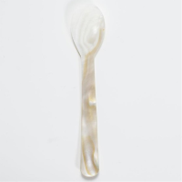 Fancy Hand Carved Mother of Pearl Caviar Serving Spoon