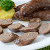 Elk Sausages with Apple, Pear and Port Wine