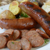 Smoked Venison and Port Wine Sausages