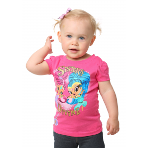 Shimmer & Shine Sisters Divine Girls T-Shirt Size 4 5 6 6X 2T 3T 4T