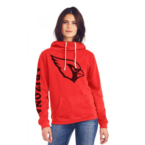 Arizona Cardinals Women's Cowl Neck Hooded Sweatshirt