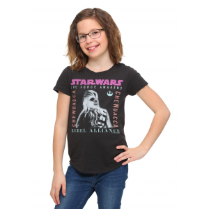 Star Wars Ep 7 Chewbacca Rebel Alliance Girls T-Shirt