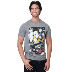 Star Trek Original Series Collage Heather Gray T-Shirt for Men