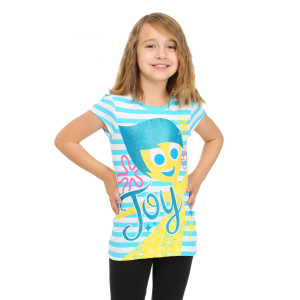 Girls Inside Out Joy Striped Shirt