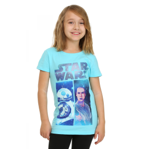 Girls Star Wars Ep 7 BB8 & Rey Cancun T-Shirt
