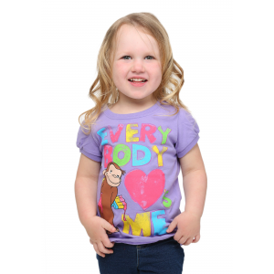 Toddler Girls Curious George Everybody Love's Me T-Shirt