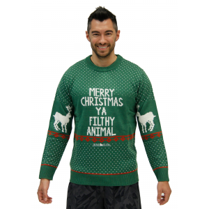 Home Alone Green Merry Christmas Ya Filthy Animal Ugly X-Mas Sweater