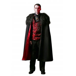 Deluxe Plus Size Men's Vampire Costume