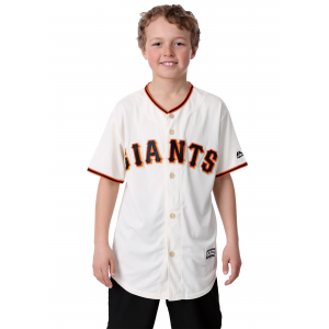 Replica Giants Home Blank Back Youth Jersey