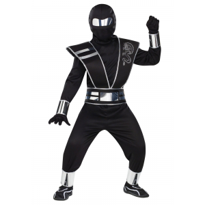 Silver Mirror Ninja Costume for Kids