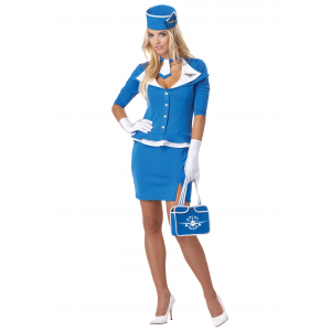 Sexy Retro Stewardess Costume for Women