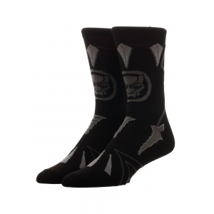 Adult's Suit Up Black Panther Crew Sock