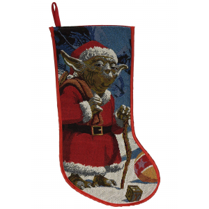 Santa Yoda 19" Star Wars Classic Tapestry Stocking